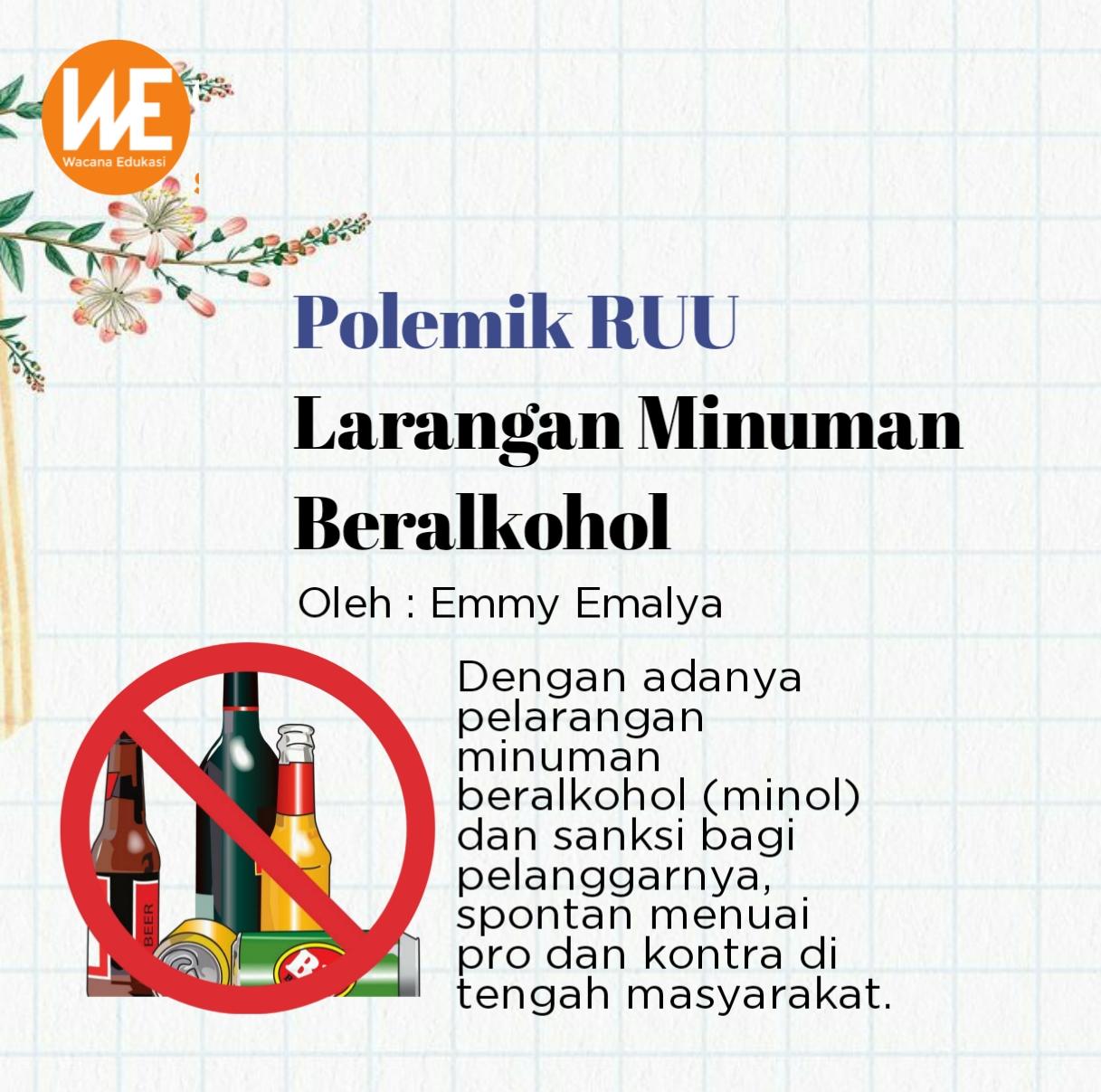 Polemik RUU Larangan Minuman Beralkohol - Wacana Edukasi