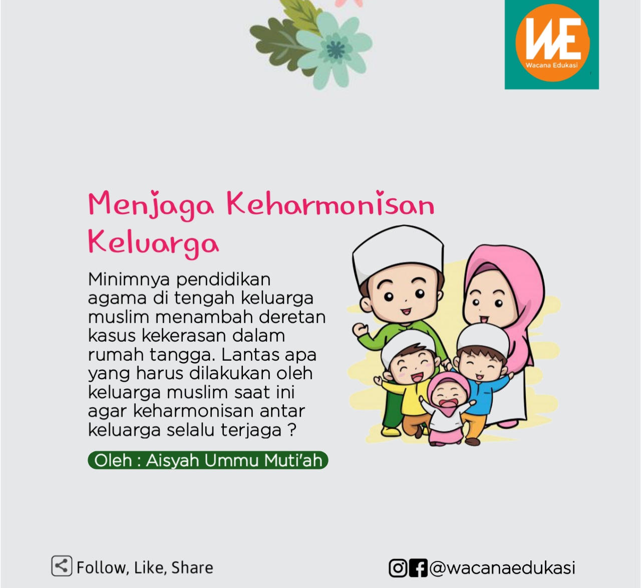 Menjaga Keharmonisan Keluarga - Wacana Edukasi